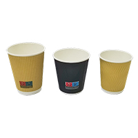 Paper cup ripple wall from disposablesInc.com. The best import service in China. Import your disposable items from us.